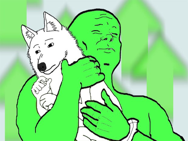 Wojak Dog art 4
